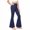 A264 Navy, variant on Kids Girls Flare Leggings Wide Elastic Waist Bell Bottom Trousers Ruffle Hem Slim Fit Pants for Yoga Party Daily Wear, 4T-16Y