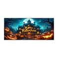 thumbnail image 1 of Halloween Garage Door Banner Strange Interesting Design Cloth Material Large Size Weather Resistant Easy to Install for Halloween Party Home Decoration, 1 of 1