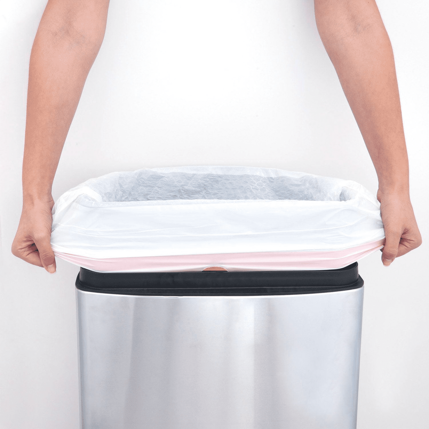 13-Gallon Tall Kitchen Trash Bags, Drawstring Closure, Heavy Duty Strong, Tear & Leak Resistant, 200 Count