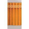 thumbnail image 4 of Gorgeous Home Linen 15-Piece Bathroom Set 2-Rugs/Mats, 1 -Fabric Shower Curtain, 12-Fabric Covered Rings Geometric Orange, 4 of 5