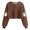 Brown#crop crewneck sweatshirts women, variant on Lcziwo Women's Halloween Crop Tops Funny Pumpkin Graphic Sweatshirt Long Sleeve Round Neck Pullover Spooky Season Novelty Clothes White,XL