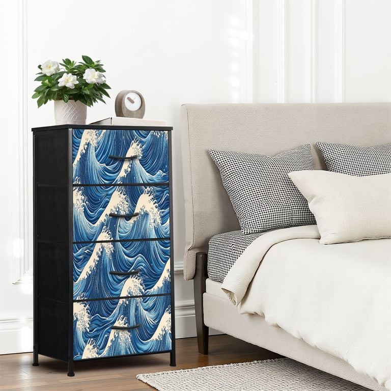 beach style dresser Handpainted Maritime Blueprint Dresser Inspired by Vintage Nautical Decor : Atta Girl Says