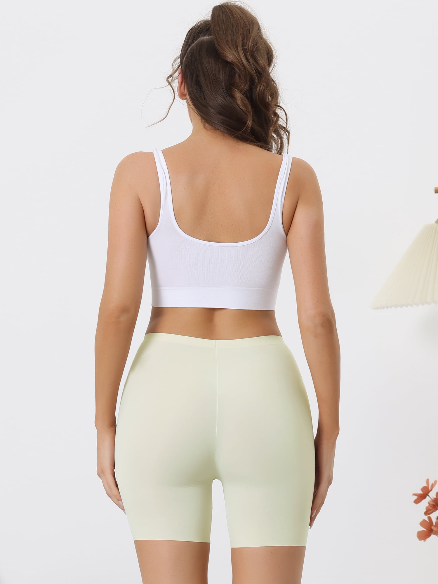 Unique Bargains Women's Tummy Control Shapewear Panties Shorts Boyshorts Shaper Medium White