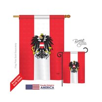 Breeze Decor 08119 Austria 2-Sided Vertical Impression House Flag - 28 x 40 in.