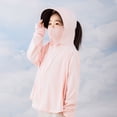 thumbnail image 2 of Tfken Sun Protection Jackets Boys Girls Summer Windbreaker Travel Hiking Long Sleeve Sunwear Hooded Full Coverage Sun Jacket Zip Up Beach Outdoor Teen Comfortable Coats Size 11-13 Years Pink, 2 of 3