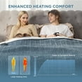 thumbnail image 6 of Cozy Comfort Electric Blanket King - Soft Ribbed Flannel Heated Blanket with Dual Control, Fast Heating Blanket with 10 Heating Levels & 10 Time Settings, 8 Hours Auto-Off (90x100 inches, Grey), 6 of 7