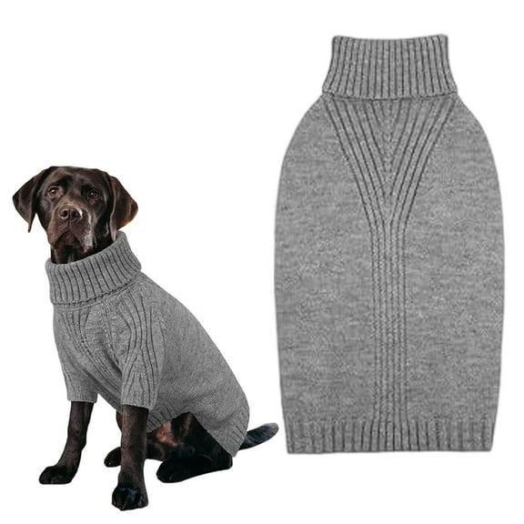 Homesteed Dog Sweater Thermal Knit Turtleneck Winter Dog Clothes Stretchy Pullover Warm Pet Sweater for Large and Extra Large Dogs Cold Weather