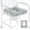 Green, variant on RoamReady Machine Washable Bedside Commode Cushion, Soft Padded Toilet Seat Riser, 4 Fixing Straps, 17" X 14", For Seniors & Adults, Green