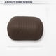 thumbnail image 5 of Almohada para Cabeza de Automóvil Ergonomica y Cómoda Soporte para el Cuello Cuero Espuma de Memoria Ancho Ajustable Marrón Claro 1 Pcs para Conducir Viajar, 5 of 7