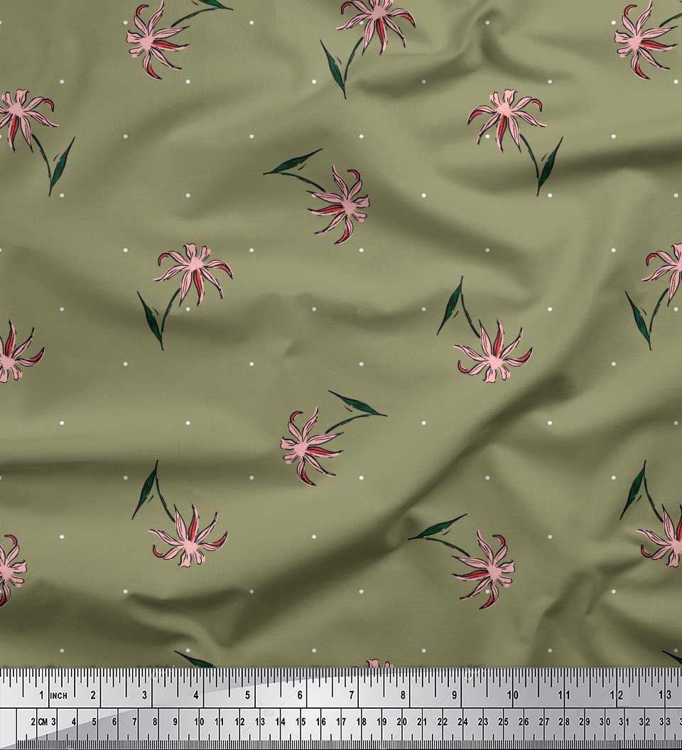Tissu Voile De Coton à Gros Pois - Vendu Au Mètre (140cm X 117-150cm) | Couleurs Rose/prune/beige