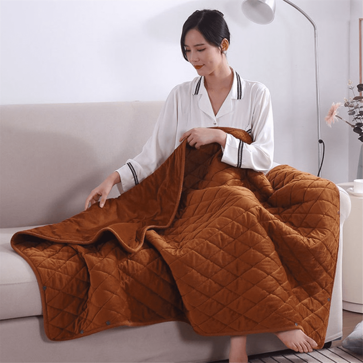 5V USB Electric Blanket Powered By Power Bank Winter Bed Warmer Heated Body Heater Multifunction C