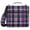 Purple Scottish Tartan, variant on Haosy 3 Ring Zipper Binder with Shoulder Strap Waterproof Trapper Keeper 2 Inch D-Ring 500 Sheets Capacity, Purple Scottish Tartan