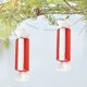 thumbnail image 5 of Adorno de caramelos navideños rojo y blanco | Decoración del árbol navideño • Colgante de plástico pintado, multicolor, decoración festiva para colgar • Duradero, fácil de exhibir, 12,2"x5,5", 5 of 6