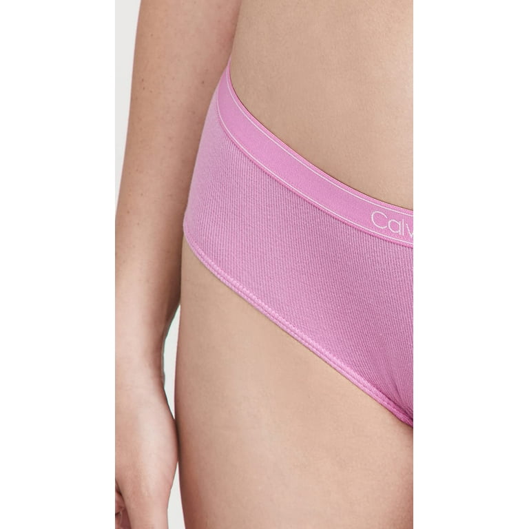 Calvin Klein Ribbed Hipster Pink-Ladies Pant / Underwear