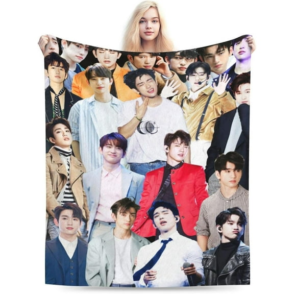 GOT7 JinYoung Blanket Soft and Comfortable Warm Fleece GOT7 JinYoung Throw Blankets Beach blanket Decoration Gift for Decor Living room dormitory Picnic Yoga Sofa Bed Camping Travel All Season