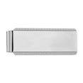 thumbnail image 1 of Sterling Silver Rhodium-plated Satin Front Satin Back Money Clip, 1 of 2