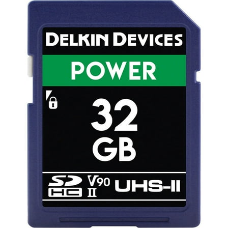 Delkin POWER 32 GB Class 10/UHS-II (U3) SDHC, 1