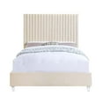 thumbnail image 5 of Acme Edzia Queen Bed Beige Velvet, 5 of 5