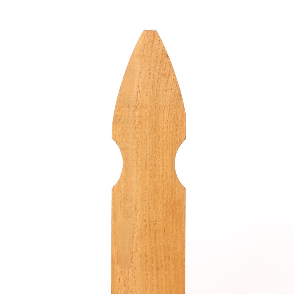 3.5 in. x 42 in Western Red Cedar French Gothic Fence Pickets, 13pack