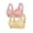 Beige, variant on Women Smooth Solid Bra Front Buckle Lace Trim Seamless Adjustable Yoga Sleep Bra for Comfortable Movement and Support 2PCS 48 BK3