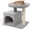 Light Grey, variant on BarefHaven Small Cat Tree for Indoor Cats, Cat Tower with Sisal Scratching Posts, Hanging Pompom, Cat Condo with Large Padded Plush Perch for Small Spaces, Kittens (Light Grey)