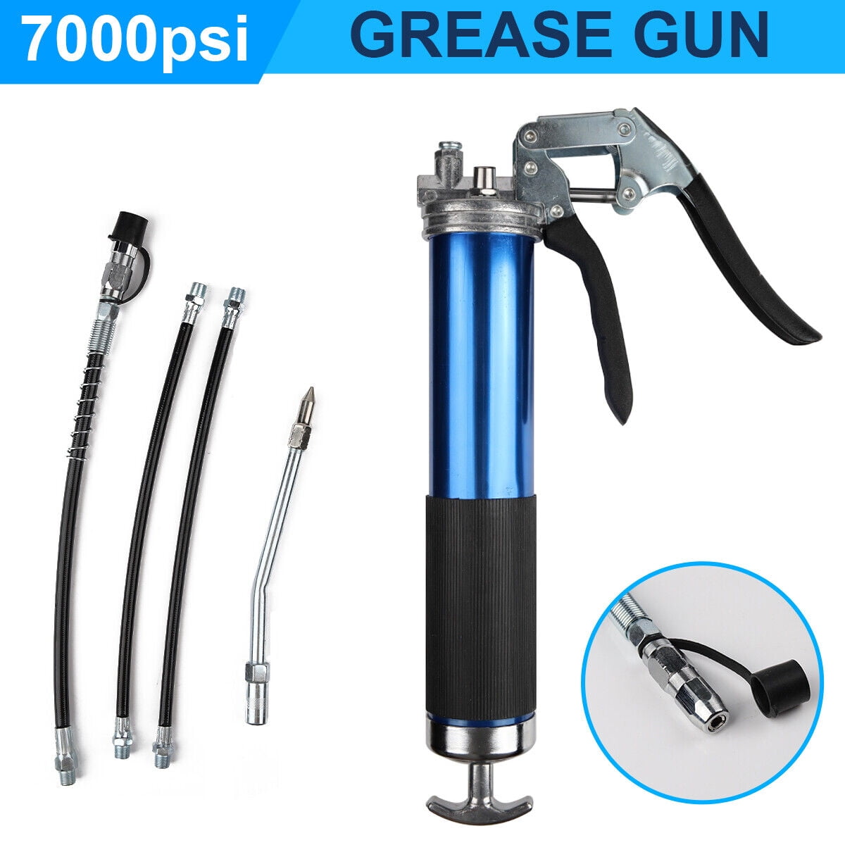 Airkoul Heavy Manual Grease Gun Pistol Grip 7000PSI Professional Duty