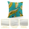 thumbnail image 4 of ONETECH Banana Pillow Covers,Decorative Throw Pillow Banana Fruit Pattern Sketch Style Pillow Cases  Outdoor Indoor Square Cushion Covers for Home Sofa Couch Blue Yellow, 4 of 5