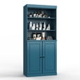 thumbnail image 5 of 100% Solid Wood 32" Bathroom Cabinet with Solid Doors and Adjustable Shelves, 5 of 6
