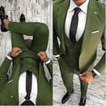thumbnail image 1 of Fashion Handsome Groom Tuxedos Jacket Vest Pant-DF, 1 of 5