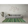 thumbnail image 3 of Ahgly Company Indoor Rectangle Abstract Light Blue Modern Area Rugs, 7' x 10', 3 of 4