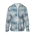 thumbnail image 1 of Balery enchanted winter snowflake holly Sudadera ligera de manga larga con capucha y protección solar UPF 50+ para hombre y mujer, ideal para pesca y running-XX-Large, 1 of 7