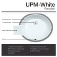 thumbnail image 3 of MR Direct UPM-White Porcelain Undermount Bathroom Sink, 3 of 5
