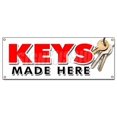 thumbnail image 1 of Keys Made Here Banner Sign Transponder Auto Car Locksmith Locks Mobile, 1 of 4