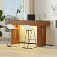 thumbnail image 3 of 63-Inch Long Console Table with Sensor Light, Farmhouse Entryway Table, Wooden Rectangular Sofa Table Behind Couch for Entrance, Hallway, Living Room, 3 of 8