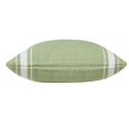 thumbnail image 5 of Laddha Home Designs Handwoven Geometric Striped Cotton Throw Pillow Cover - 20" - Green and White, 5 of 9