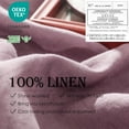 thumbnail image 2 of Simple&Opulence 100% Linen Duvet Cover Set with Washed-French Flax-3 Pieces Solid Color Basic Style Bedding Set-Breathable Soft Comforter Cover with 2 Pillowshams(King,Purple), 2 of 6