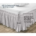 thumbnail image 5 of SGI Bedding 11 Inch Wrap Around Bed Skirt | Microfiber Bed Skirt | Fade Resistant, Wrinkle Free, Anti-static, Decorative, Extra Storage Space, Clutter-Free | King, Light Gray, 5 of 8