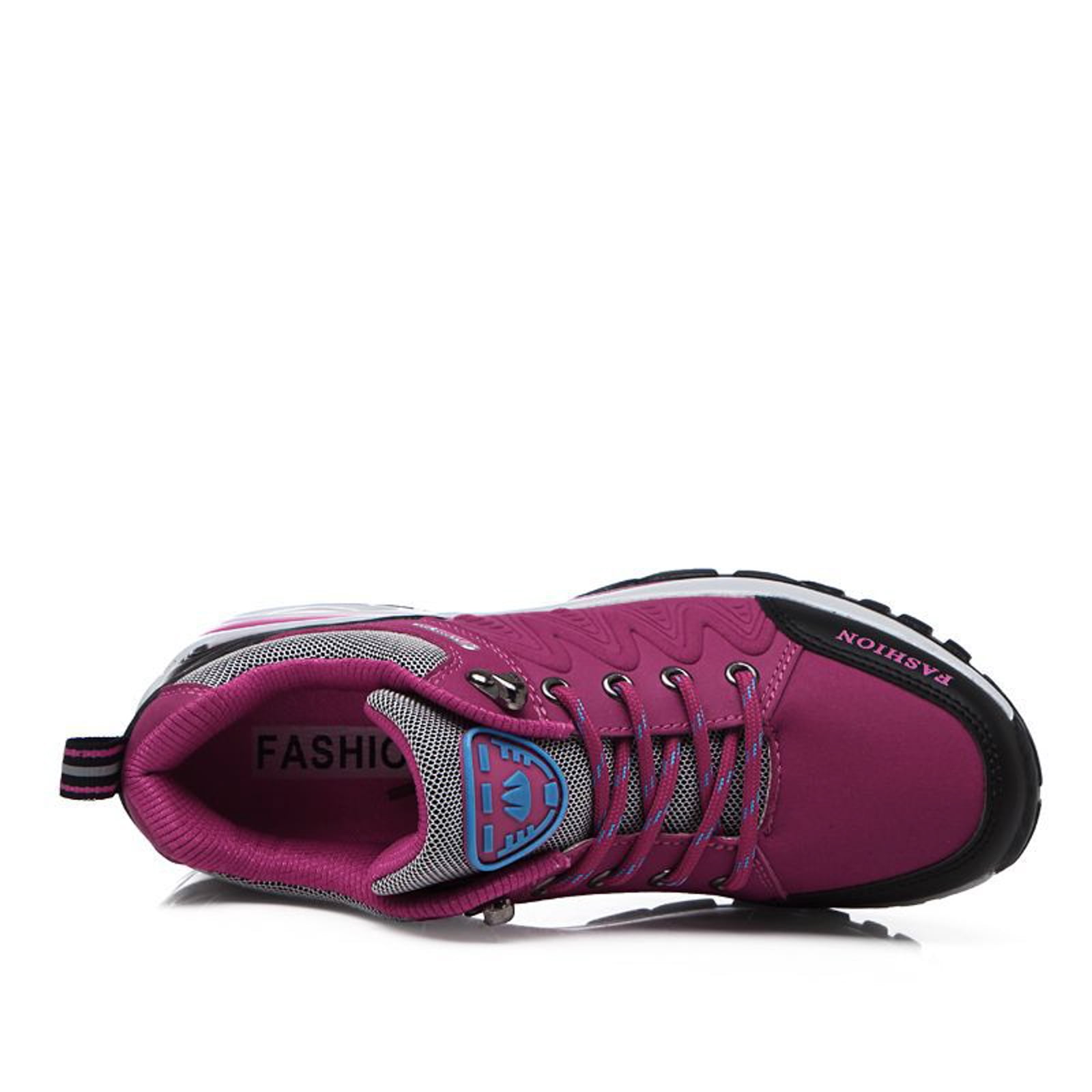 Dakaela Women's Waterproof Hiking Boots Outdoor Trekking Camping Shoes Arch Support Cushion Sneakers