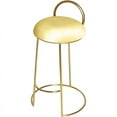 thumbnail image 2 of Home Square Soft Yellow Velvet Counter Stool in Brushed Gold Finish - Set of 2, 2 of 4