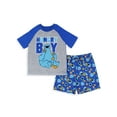 thumbnail image 7 of Sesame Street Toddler Boy's Cookie Monster Hungry Boy 2PC Raglan Short-Sleeve Shirt Pajama Short Set Sleepwear Lounge, 7 of 7