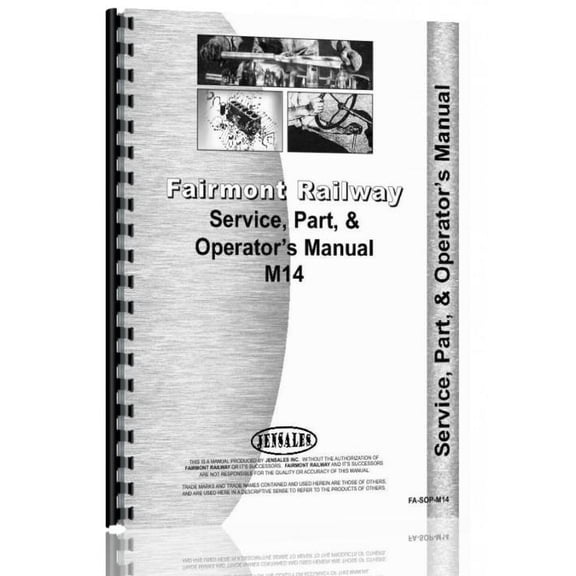 Fairmont M14 Railway Car Service Manual