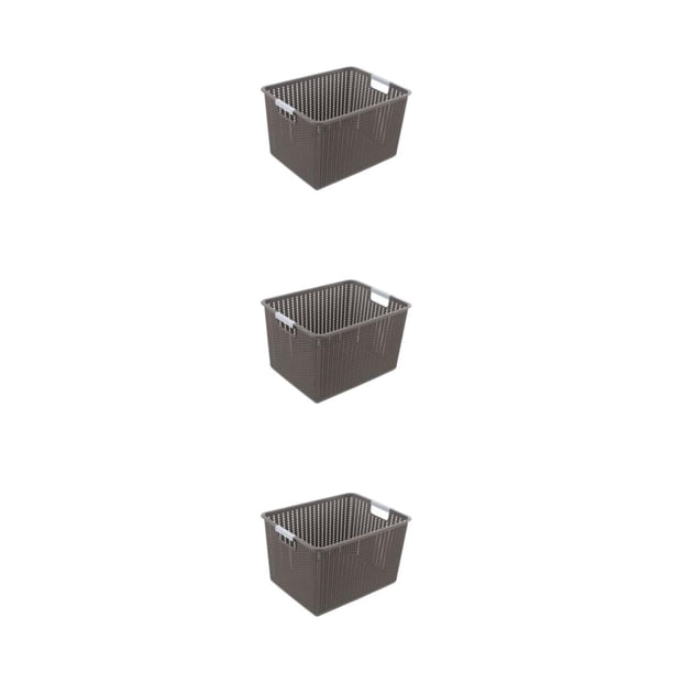 Bearachild Caja de plástico duradera - Organizador de almacenamiento apilable para habitación o dormitorio Ahorre espacio cuando no esté en el Type1 NO1