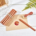 thumbnail image 4 of Wax Seal Sticks 20pcs Sandy Brown Glue Sealing Wax Sticks for Wax Seal Stamp Wax Letter Sealing for Wedding Invitations Cards Envelopes Mails Wine Packages Crafts diy, 4 of 7