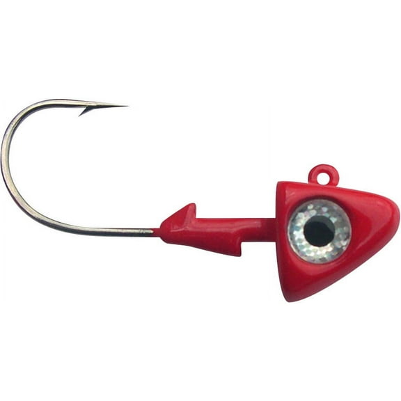 Big Hammer Hammer Heads, 3/8oz, 2/0 Hook, Red