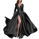 thumbnail image 2 of Vestido de fiesta de retazos de encaje sexi, vestidos largos hasta el suelo con aberturas altas en la cintura, vestido infinito para damas de honor, vestido de invitados de boda para mujer A, 2 of 4