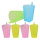 thumbnail image 4 of Vasos de plástico para beber agua, práctico vaso para sorber de alimentación para niños, 6 uds., 4 of 7
