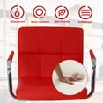 thumbnail image 4 of YRLLENSDAN Tall Bar Stools Set of 2 High Bar Chairs with Armrest Kitchen Bar Stools Swivel Adjustable Bar Stool Leather Island Chairs Set of 2 Counter Height Bar Stools with Back,Red, 4 of 7