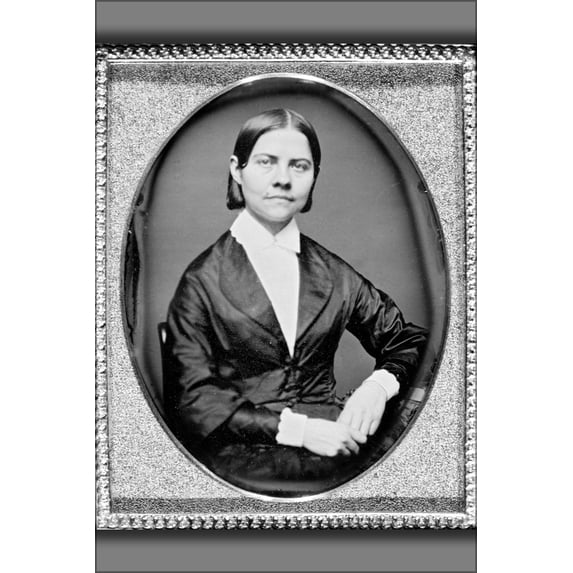 24"x36" Gallery Poster, Daguerreotype of Lucy Stone, American suffragist 1840-1860