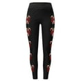 thumbnail image 5 of Fiaer Christmas Womens Leggings Plus Size Candy Sticks Yoga Pants High Waisted Trendy Stretch Comfort Tight Trousers Black1 XL, 5 of 5
