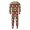 thumbnail image 5 of Aofany Family Matching Christmas Pajamas Set Reindeer Onesies Hood Sleepwear for Family Member, 5 of 6